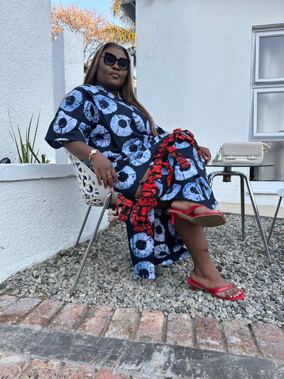 Two Tone Ankara Dress