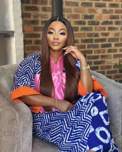 Navy-Pink Bubu dress